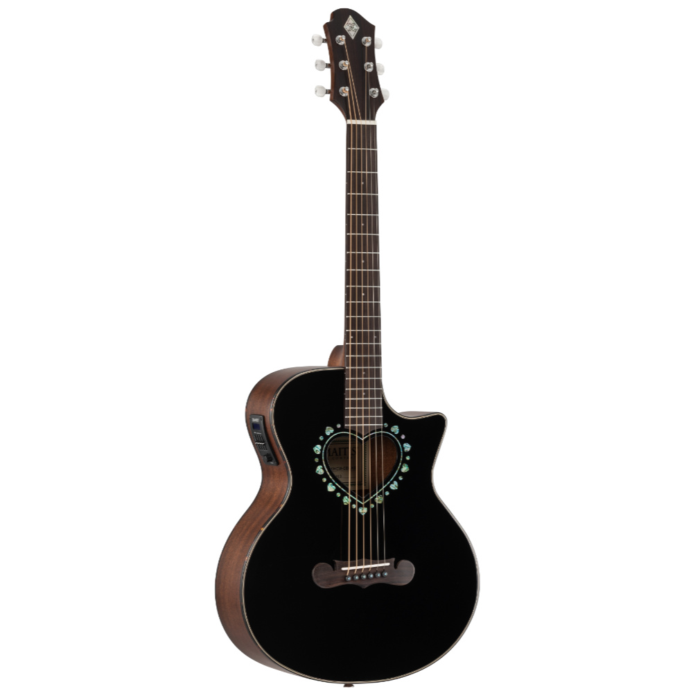 ZEMAITIS ゼマイティス CAM-90HCW GBK AB Gloss Black Abalon ミニカッタウェイボディ エレクトリックアコースティックギター