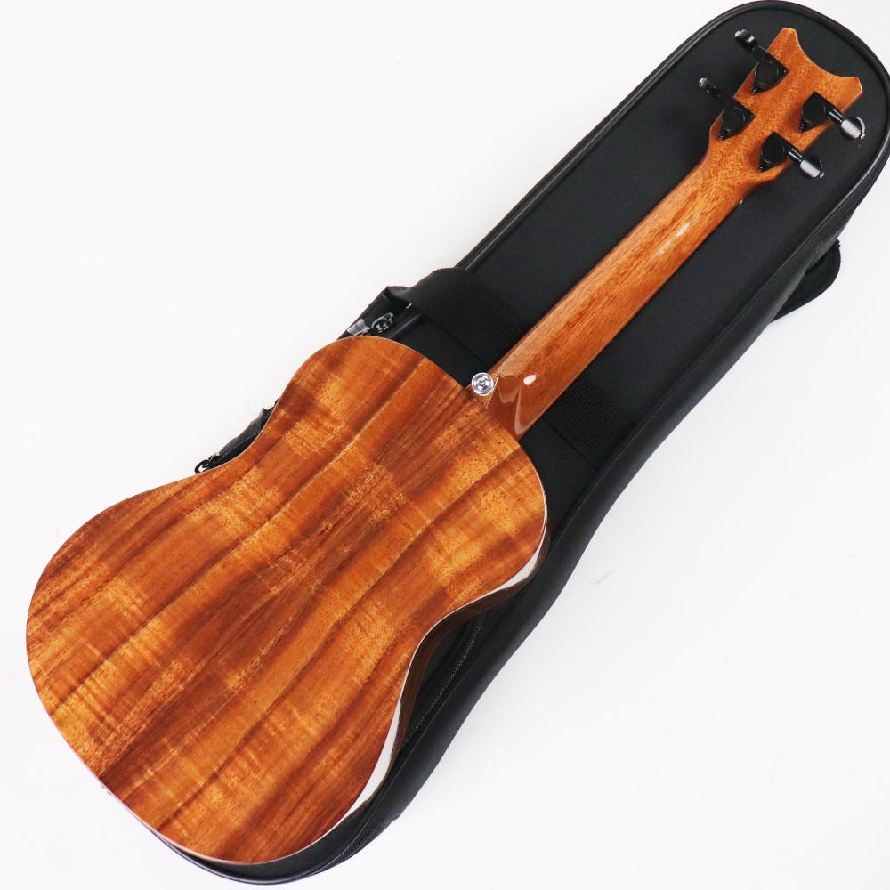 【中古】 ウクレレ ROMERO CREATIONS Romero Concert Premium Koa Low-Gセッティング ハワイアンコア コンサートウクレレ ロメロ ボディバック画像 