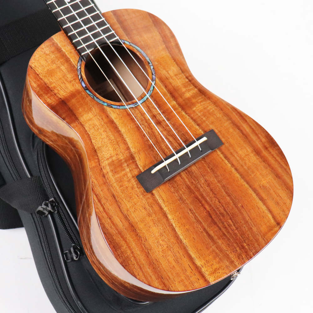 【中古】 ウクレレ ROMERO CREATIONS Romero Concert Premium Koa Low-Gセッティング ハワイアンコア コンサートウクレレ ロメロ ボディ画像 