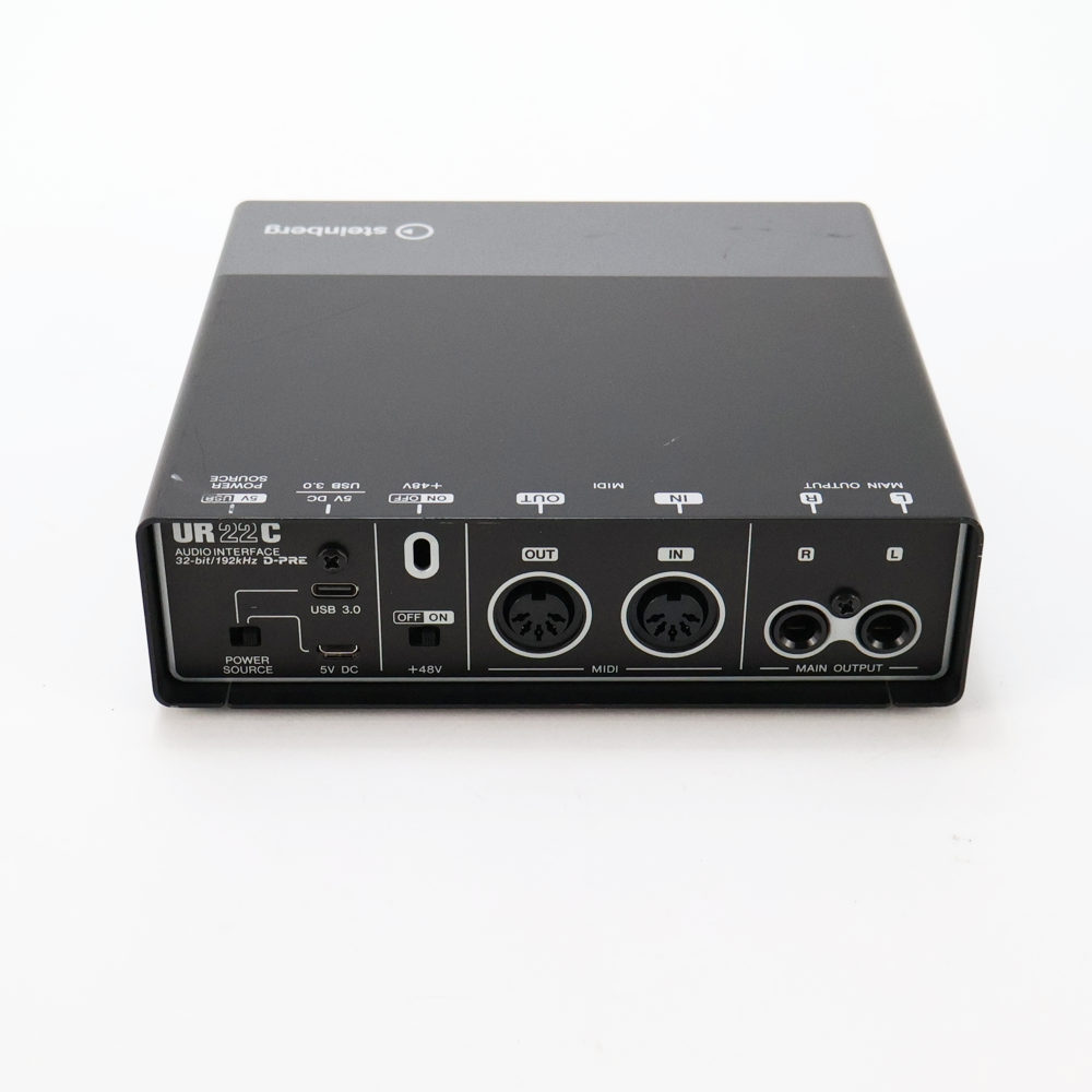 【中古】 オーディオインターフェイス Steinberg UR22C スタインバーグ USBオーディオインターフェース 背面
