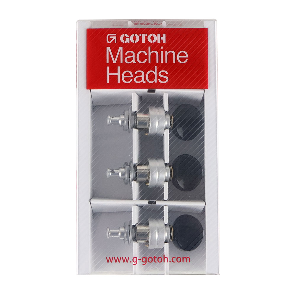 ゴトー GOTOH UPT-UBB-CW ウクレレ用ペグ クロームホワイト ギアペグ