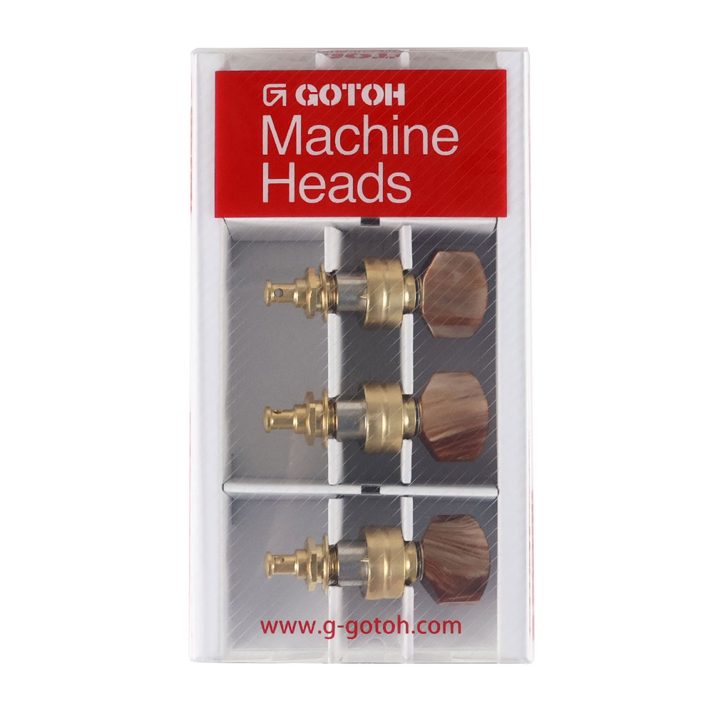 ゴトー GOTOH UPT-UB8-GG ウクレレ用ペグ ゴールド ギアペグ
