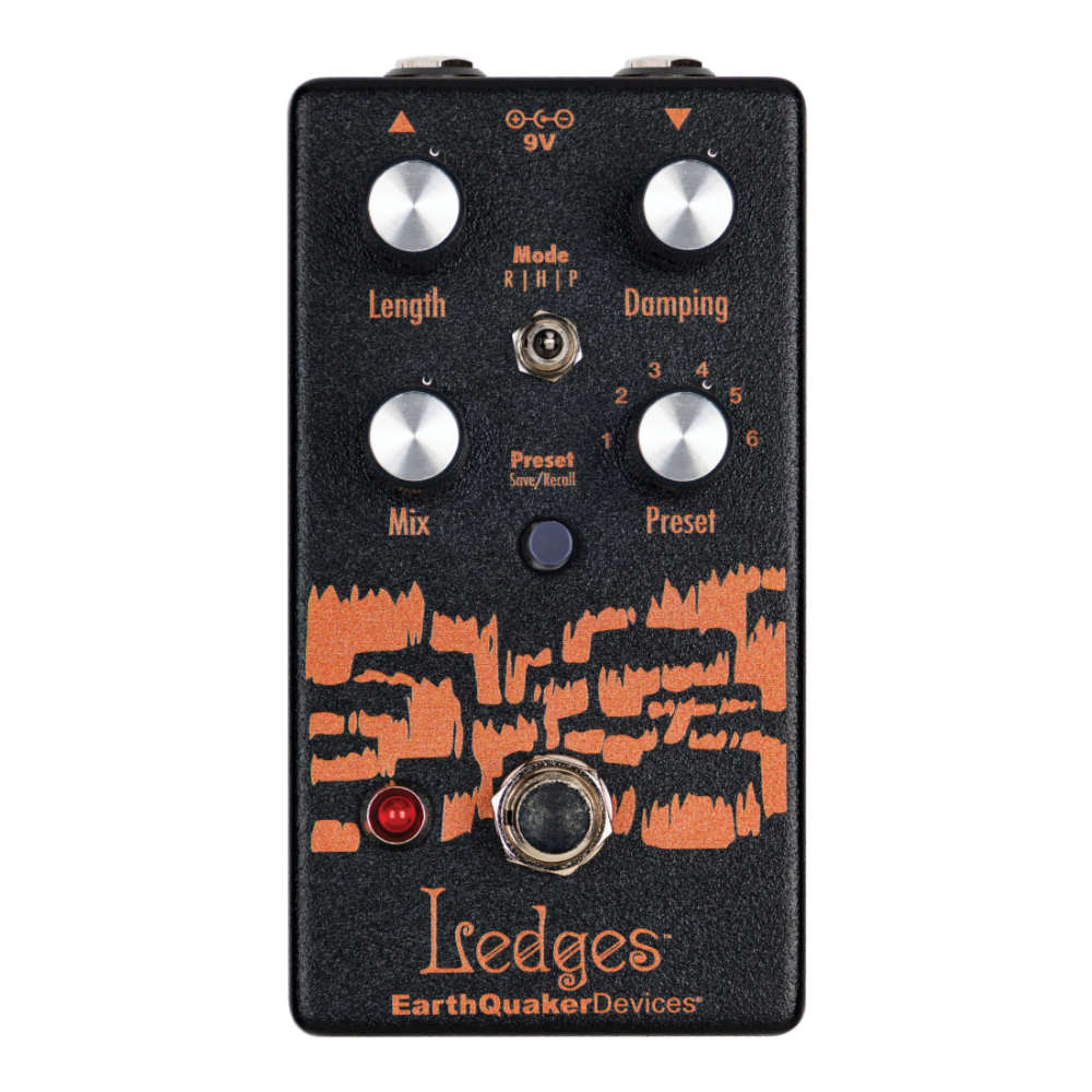EarthQuaker Devices アースクエイカーデバイセス EQD Ledges Black Amber 限定カラー リバーブ ギターエフェクター