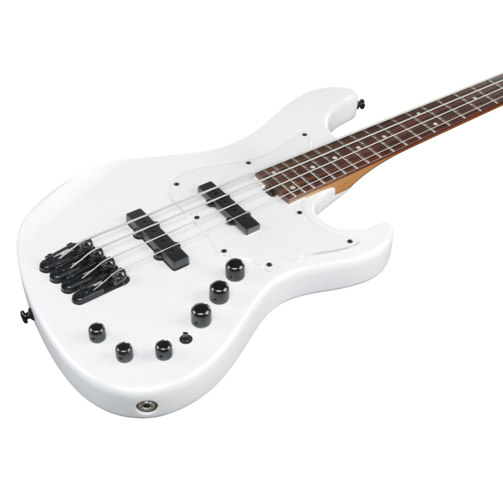 IBANEZ アイバニーズ MDM1000-PW Mode Series Pearl White エレキベース ボディ斜めアングル画像