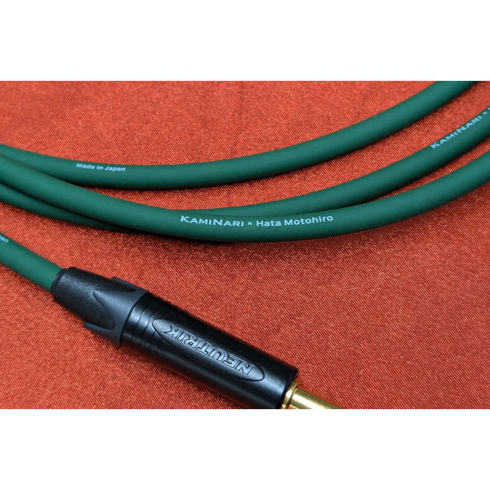 KAMINARI × Hata Motohiro K-ACDG-5SS Dark Green 5m SS エレクトリックアコースティックギター専用ケーブル イメージ画像 