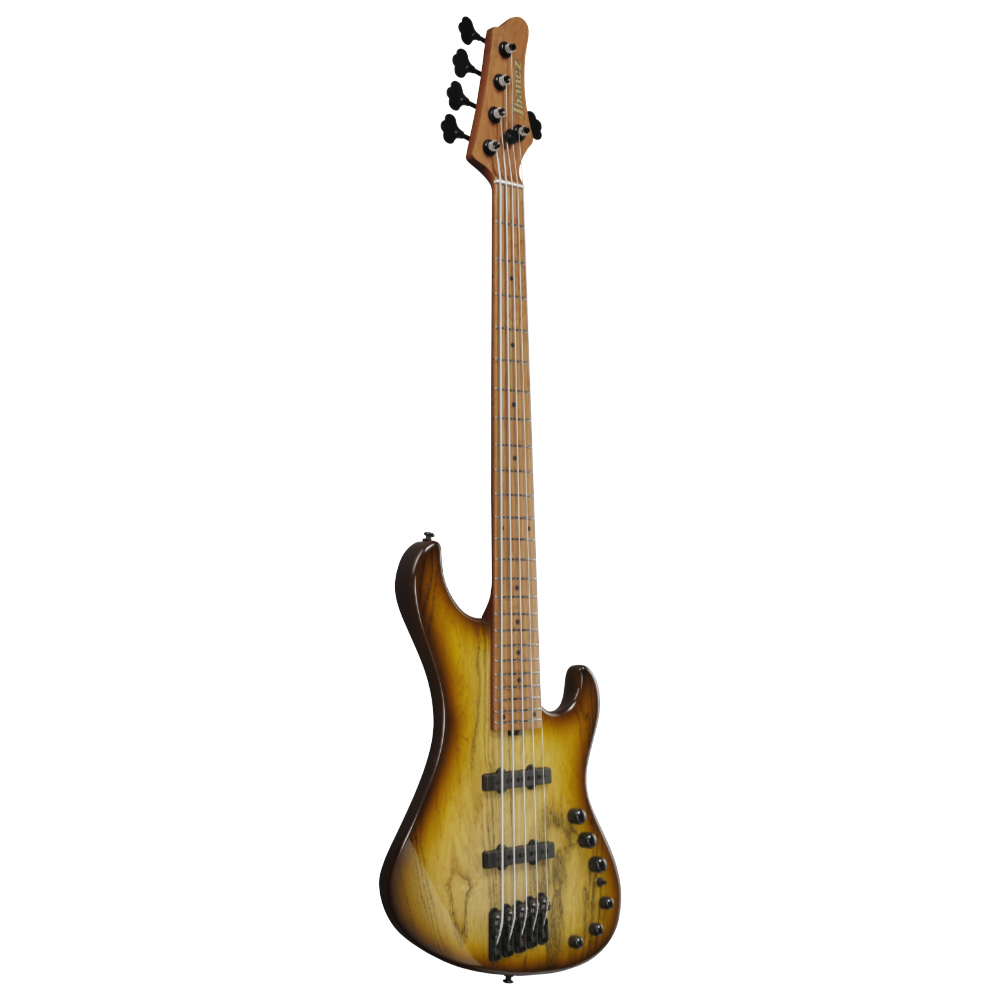 IBANEZ アイバニーズ MDM1305-NAB Mode Series Natural Stained Amber Burst 5弦エレキベース 斜めアングル画像
