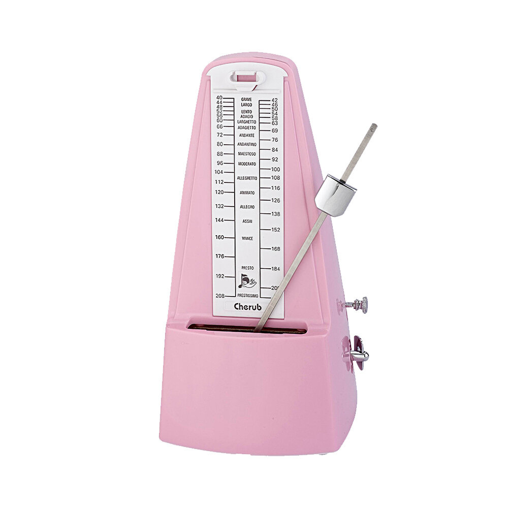 Cherub チェラブ WSM-305 Pink Mechanical Metronome 機械式メトロノーム 振り子式メトロノーム ピンク