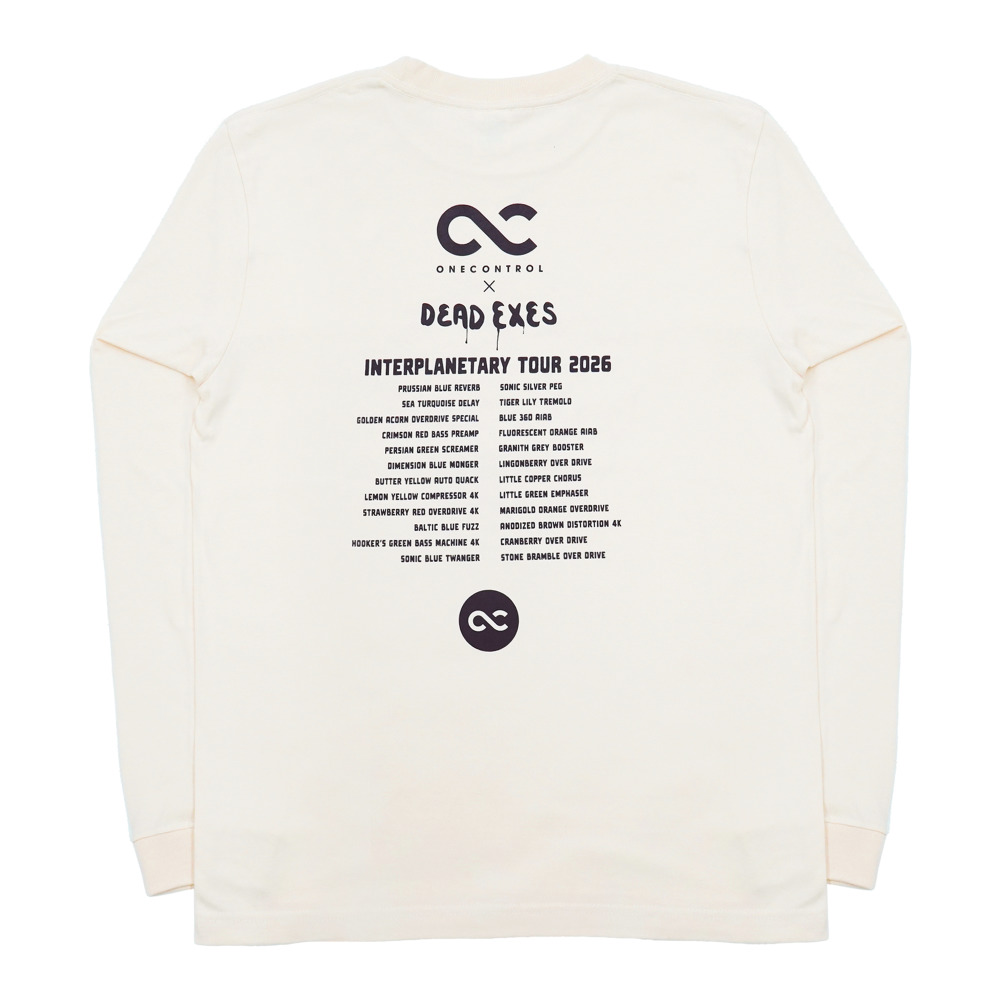 One Control ワンコントロール the Skull with Girl ロングTシャツ ヴィンテージナチュラル 長袖 Lサイズ 背面画像