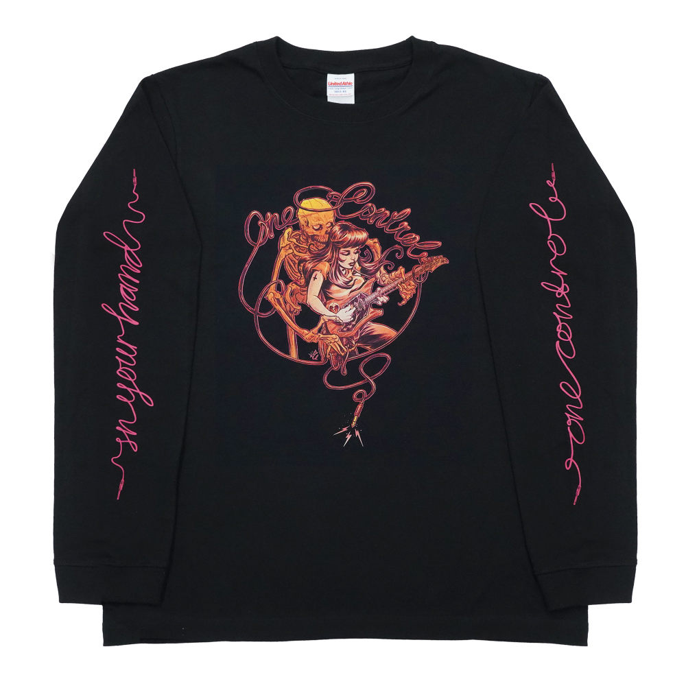 One Control ワンコントロール the Skull with Girl ロングTシャツ ブラック 長袖 Lサイズ