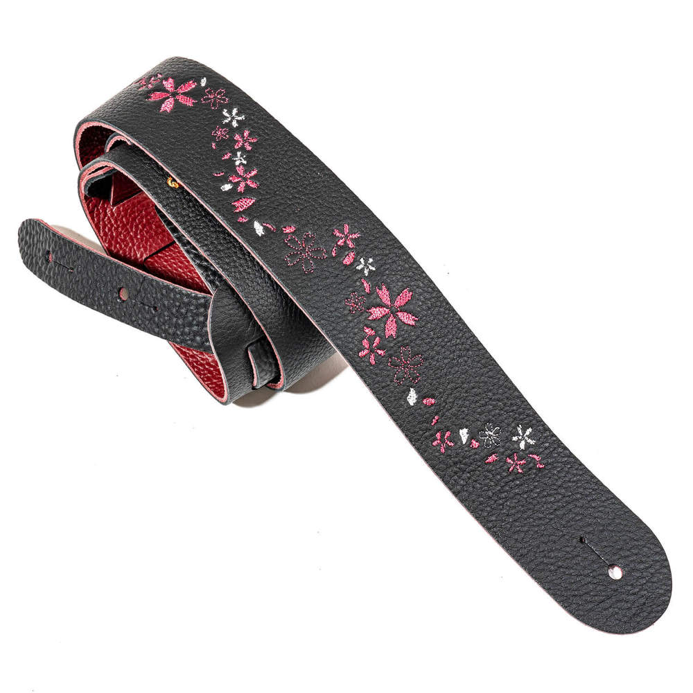 Grande uomo グランデウオモ KOS-RS50-CB 紅桜 50mm BK/CB ギターストラップ