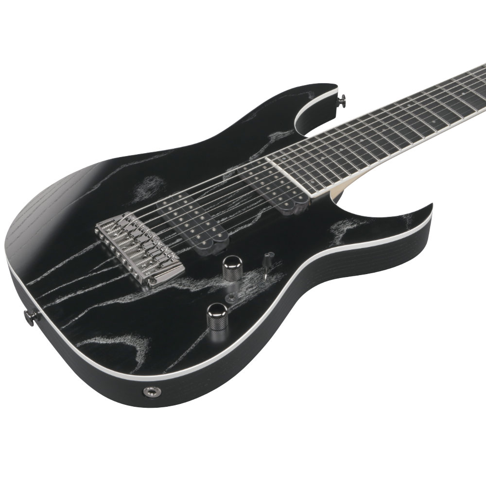 IBANEZ アイバニーズ RG5328R-LDK RG Prestige Lightning Through A Dark 8弦エレキギター ボディ斜めアングル画像