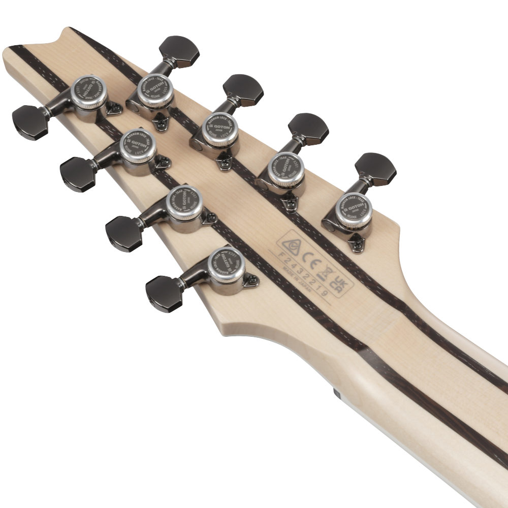 IBANEZ アイバニーズ RG5328R-LDK RG Prestige Lightning Through A Dark 8弦エレキギター ヘッドバック画像