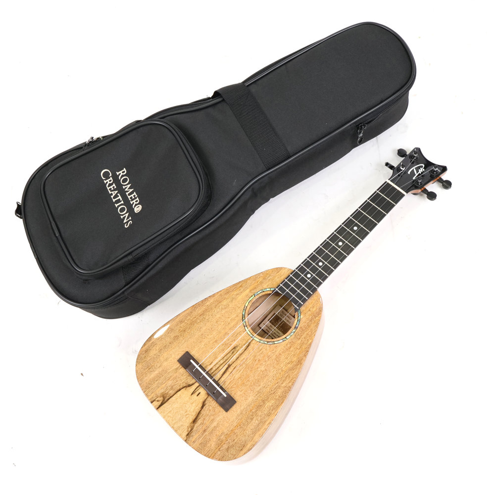 【訳あり】アウトレット ROMERO CREATIONS ST Concert Spalted Mango コンサートウクレレ