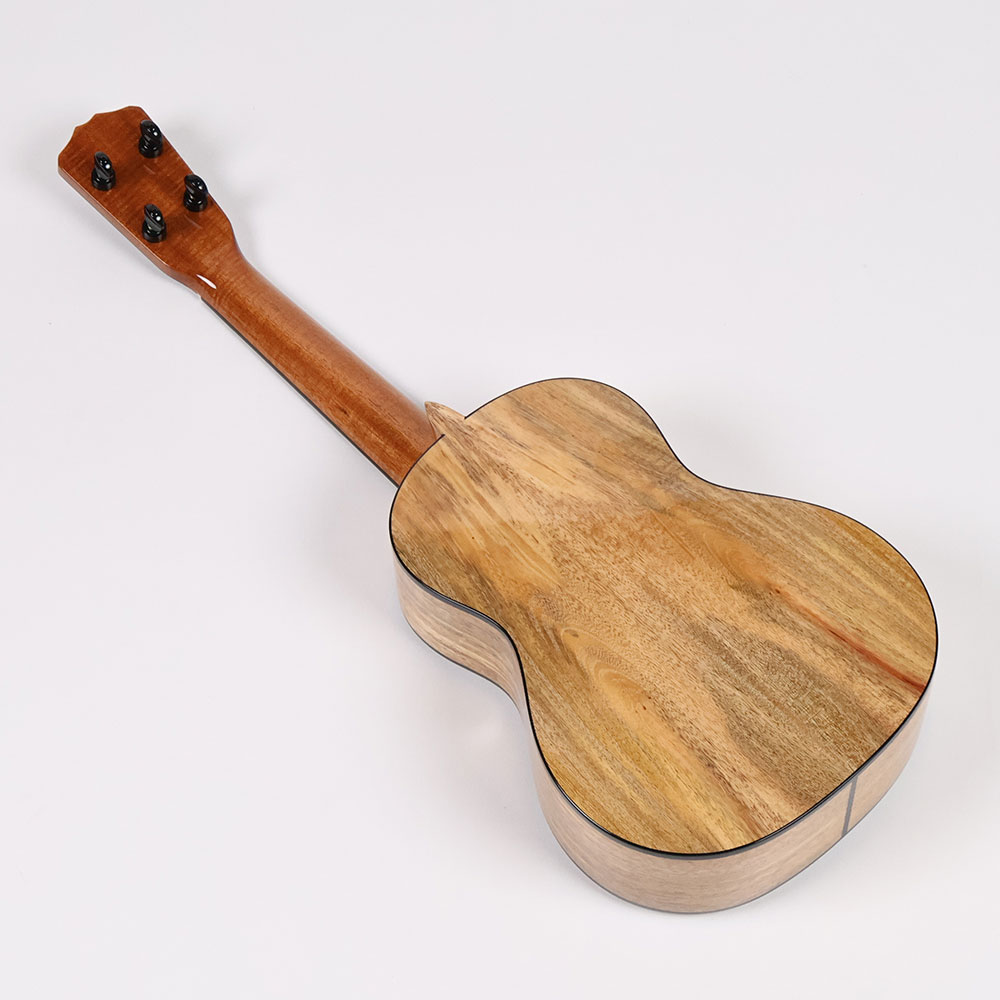 【訳あり】アウトレット ROMERO CREATIONS Romero Signature Tenor Spalted Mango Low-G テナーウクレレ 背面