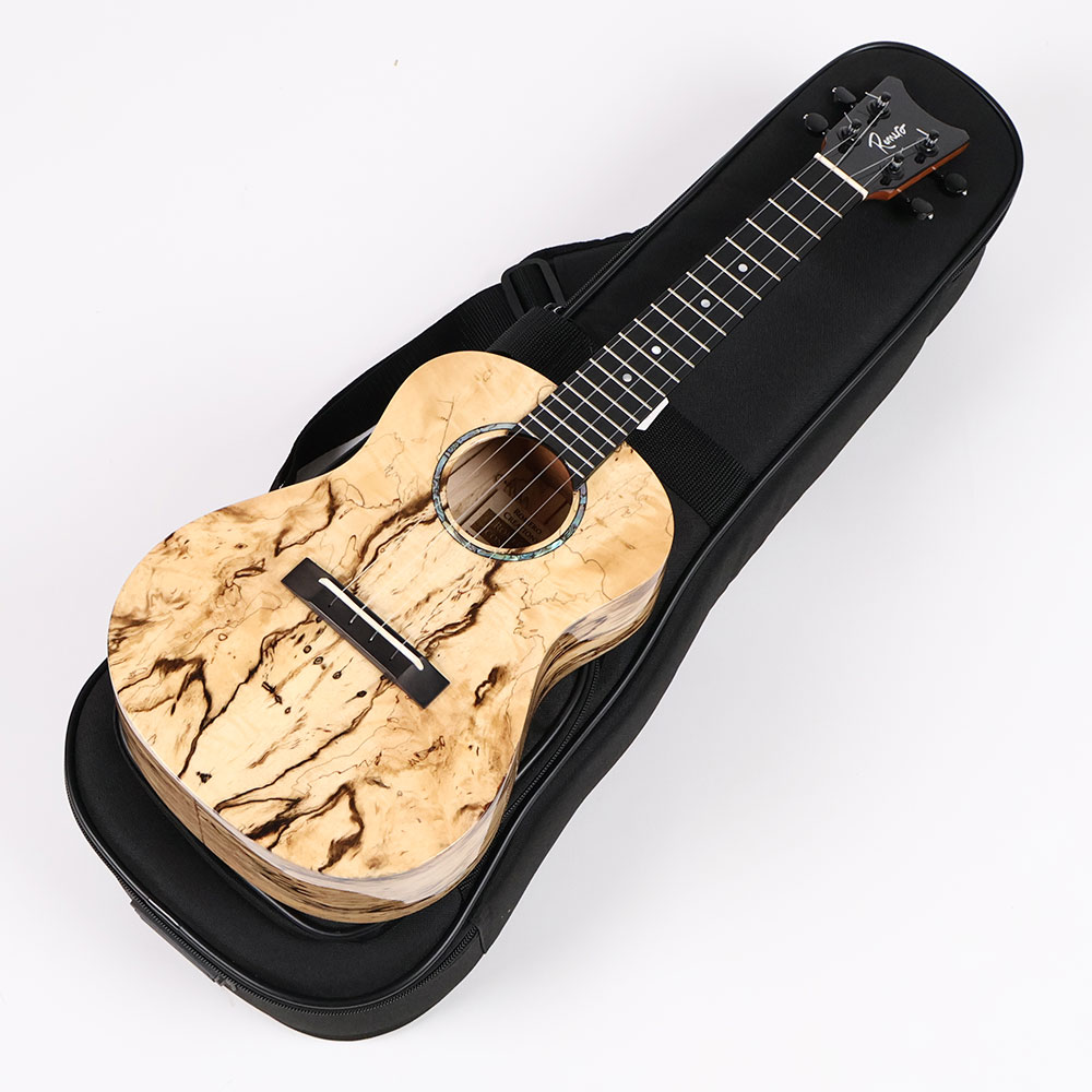 【訳あり】アウトレット ROMERO CREATIONS Romero Concert Spalted Mango Hi-G コンサートウクレレ