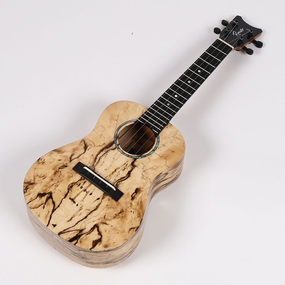 【訳あり】アウトレット ROMERO CREATIONS Romero Concert Spalted Mango Hi-G コンサートウクレレ 全体