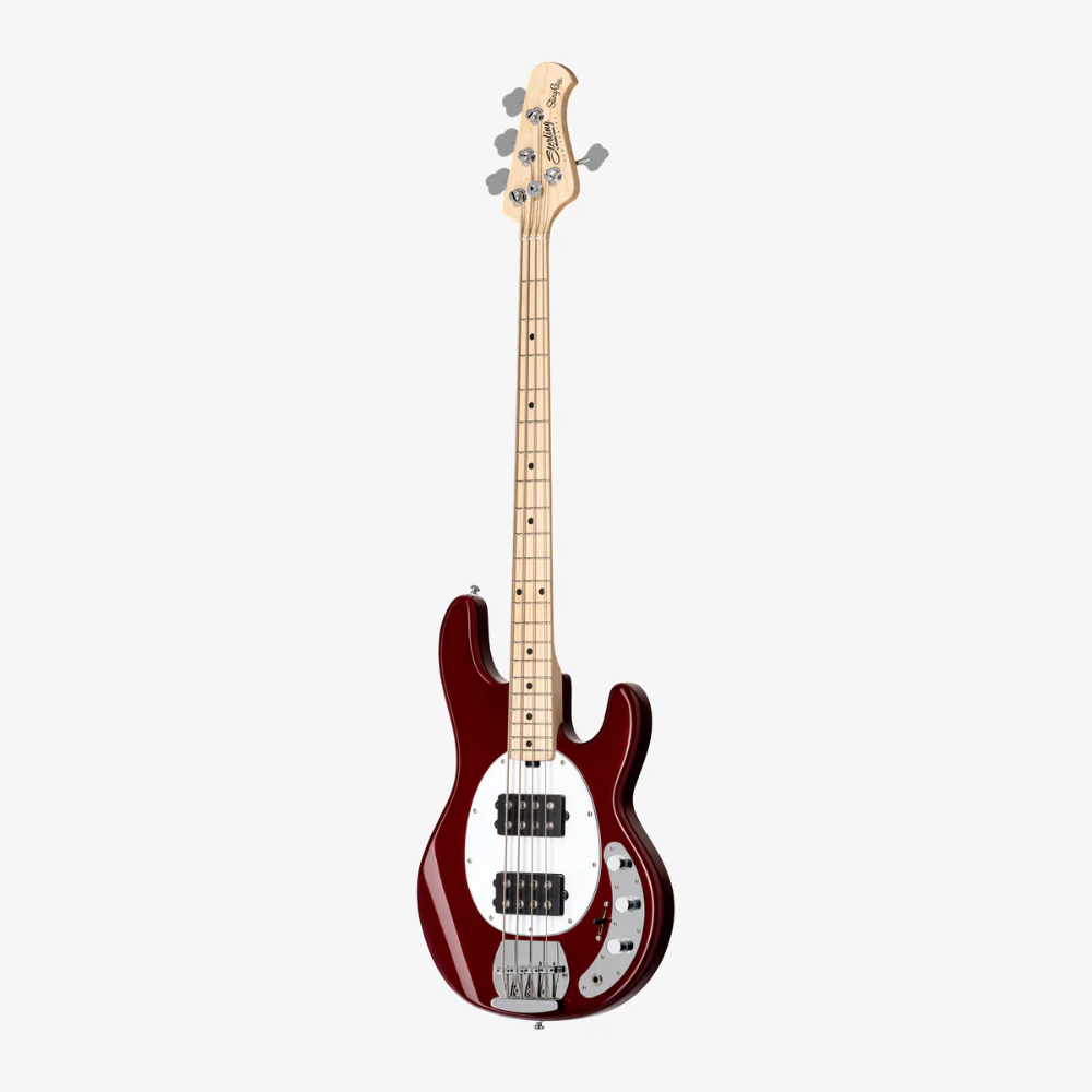 Sterling By Musicman SUB STINGRAY HH RAY4 CANDY APPLE RED エレキベース 2ピックアップ仕様 RAY4HH-CAR-M1 アングル
