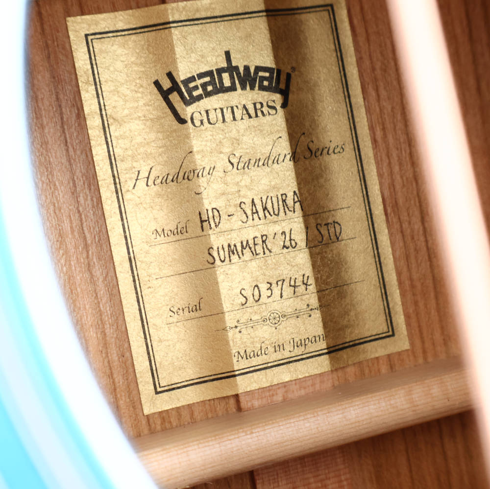 HEADWAY ヘッドウェイ Standard Series HD-SAKURA SUMMER 26/STD NZP-GRD アコースティックギター 詳細画像