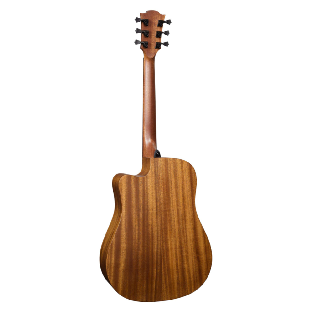 アコースティックギター LAG GUITARS HV10DCE NEW HYVIBEシリーズ スマートギター ドレッドノートサイズ バック画像