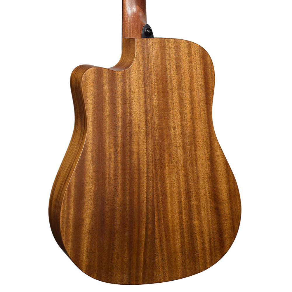 アコースティックギター LAG GUITARS HV10DCE NEW HYVIBEシリーズ スマートギター ドレッドノートサイズ ボディバック画像