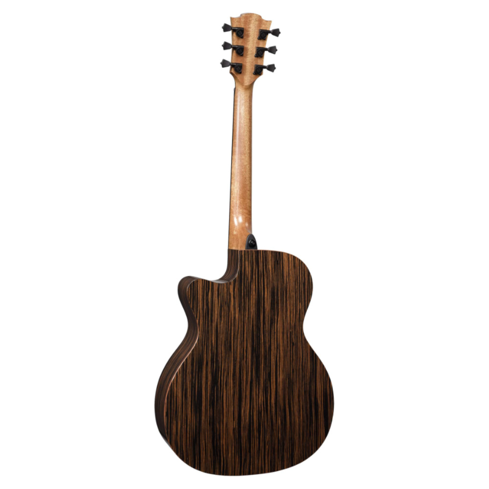 アコースティックギター LAG GUITARS HV50ACE NEW HYVIBEシリーズ スマートギター オーディトリアムサイズ マッカーサーエボニーバック＆サイド バック画像