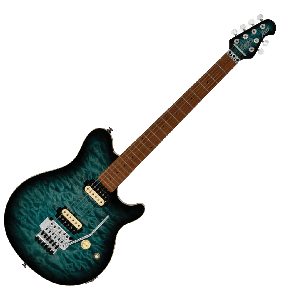 Sterling By Musicman AX50QM-YUB-M2 Yucatan Blue AXIS キルテッドメイプルトップ アクシス ミュージックマン