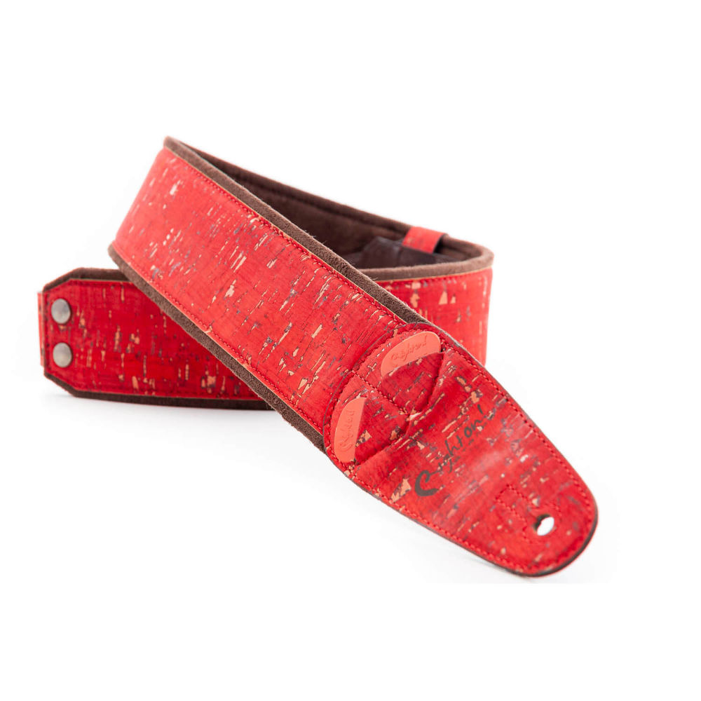 Righton! STRAPS ライトオンストラップ Cork Red ギターストラップ サブ画像1