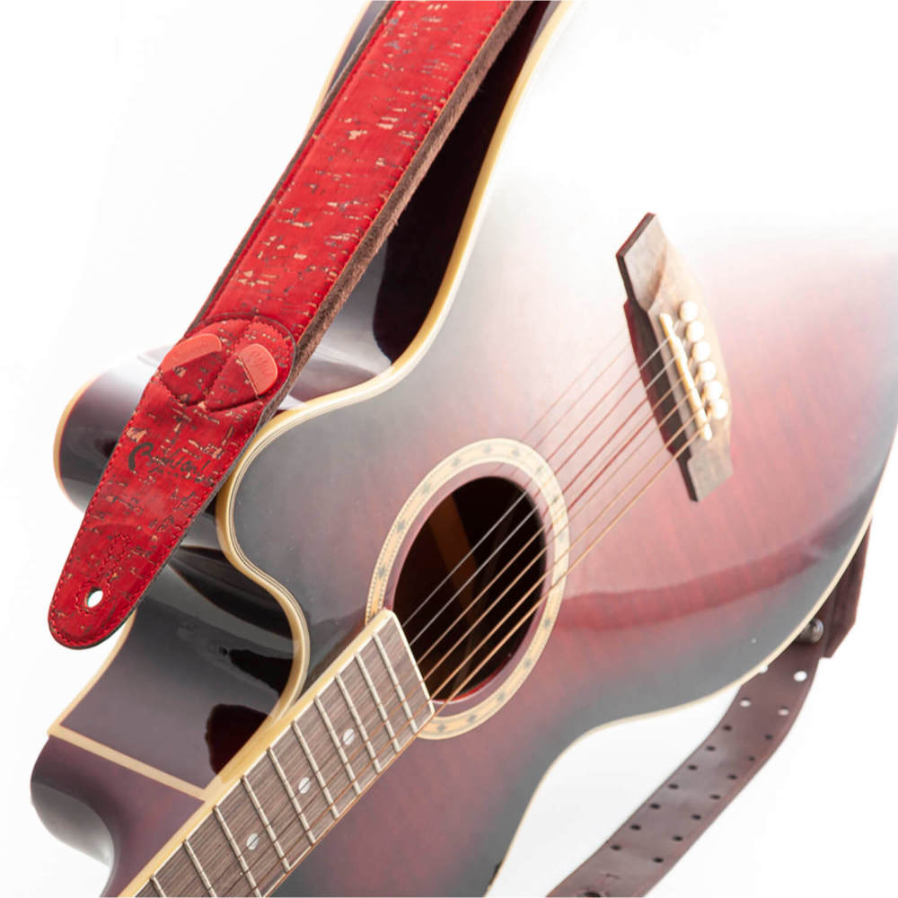 Righton! STRAPS ライトオンストラップ Cork Red ギターストラップ サブ画像5