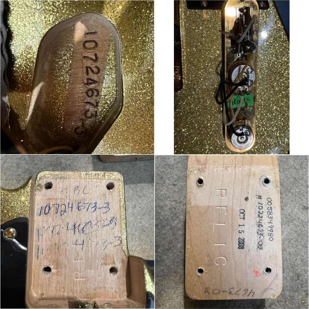 【中古】 エレキギター Fender Custom Shop TBC 1963 Telecaster NOS Black and Gold 2008年製 フェンダー カスタムショップ テレキャスター ブラック & ゴールド 詳細画像