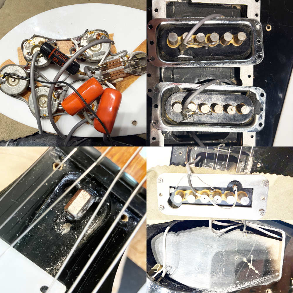 【中古】 Rickenbacker リッケンバッカー 325V63 JG Jetglo 1989年製 エレキギター 内部 
