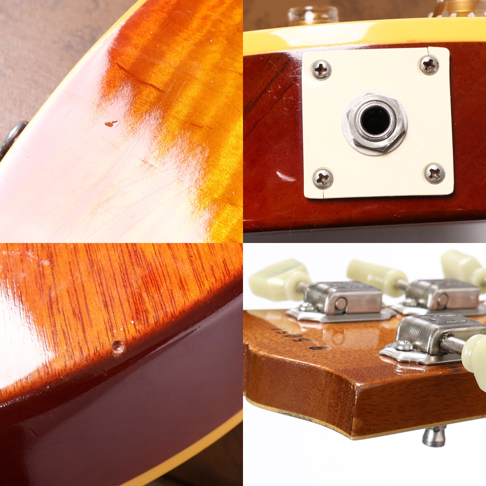 【中古】 エレキギター Gibson Custom Shop Historic Collection 1959 Les Paul Standard Reissue Mod. 2005年製 ピックアップ57クラシック/ポット/コンデンサー交換済み Cherry Sunburst 傷、打痕など