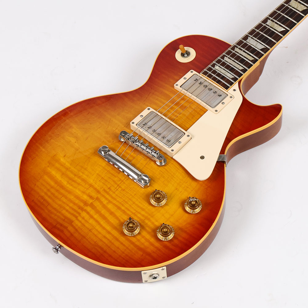 【中古】 エレキギター Gibson Custom Shop Historic Collection 1959 Les Paul Standard Reissue Mod. 2005年製 ピックアップ57クラシック/ポット/コンデンサー交換済み Cherry Sunburst ボディ