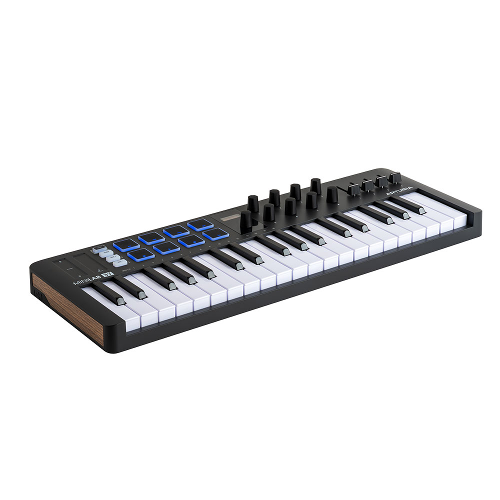 ARTURIA MiniLab 37 BK USB/MIDIキーボード パッド コントローラー 【Analog Lab Intro他バンドルソフト付き】 全体