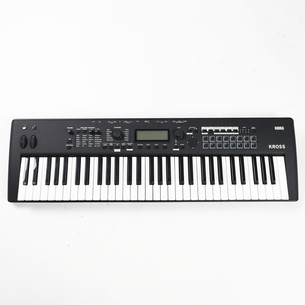 【中古】 KORG KROSS2-61-MB マットブラック シンセサイザー