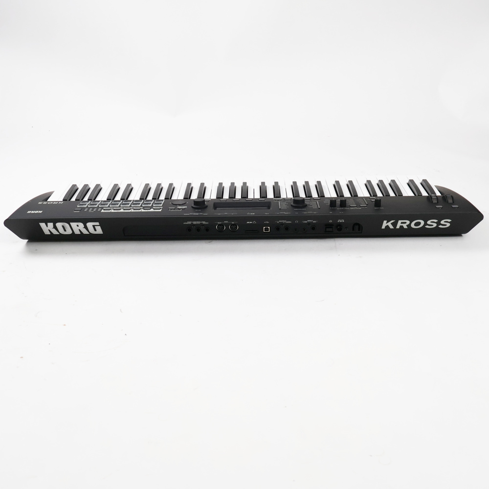【中古】 KORG KROSS2-61-MB マットブラック シンセサイザー 側面