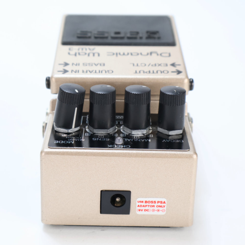 【中古】ダイナミックワウ エフェクター BOSS AW-3 Dynamic Wah ボス オートワウ ギターエフェクター ベースエフェクター リア画像