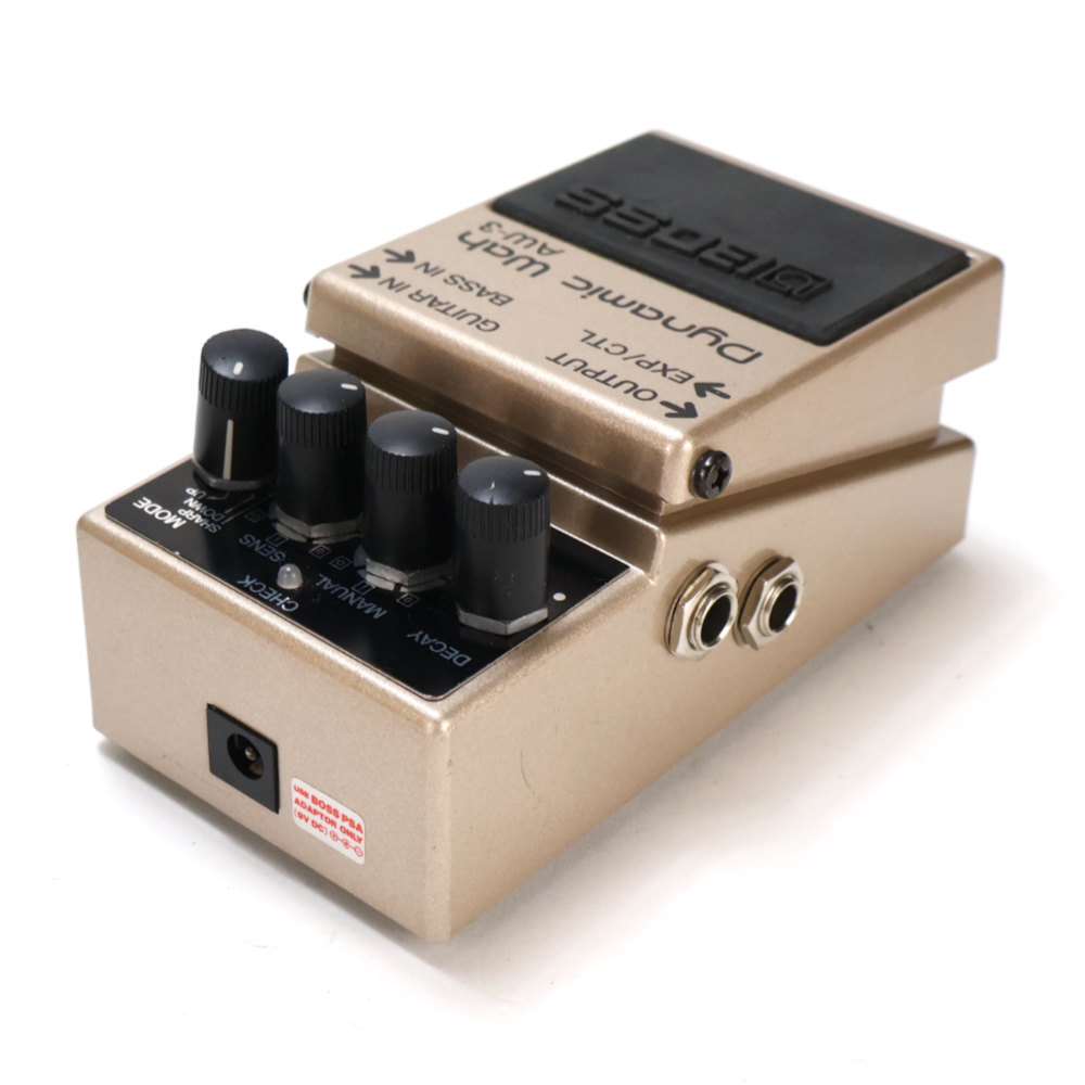 【中古】ダイナミックワウ エフェクター BOSS AW-3 Dynamic Wah ボス オートワウ ギターエフェクター ベースエフェクター リア斜めアングル画像
