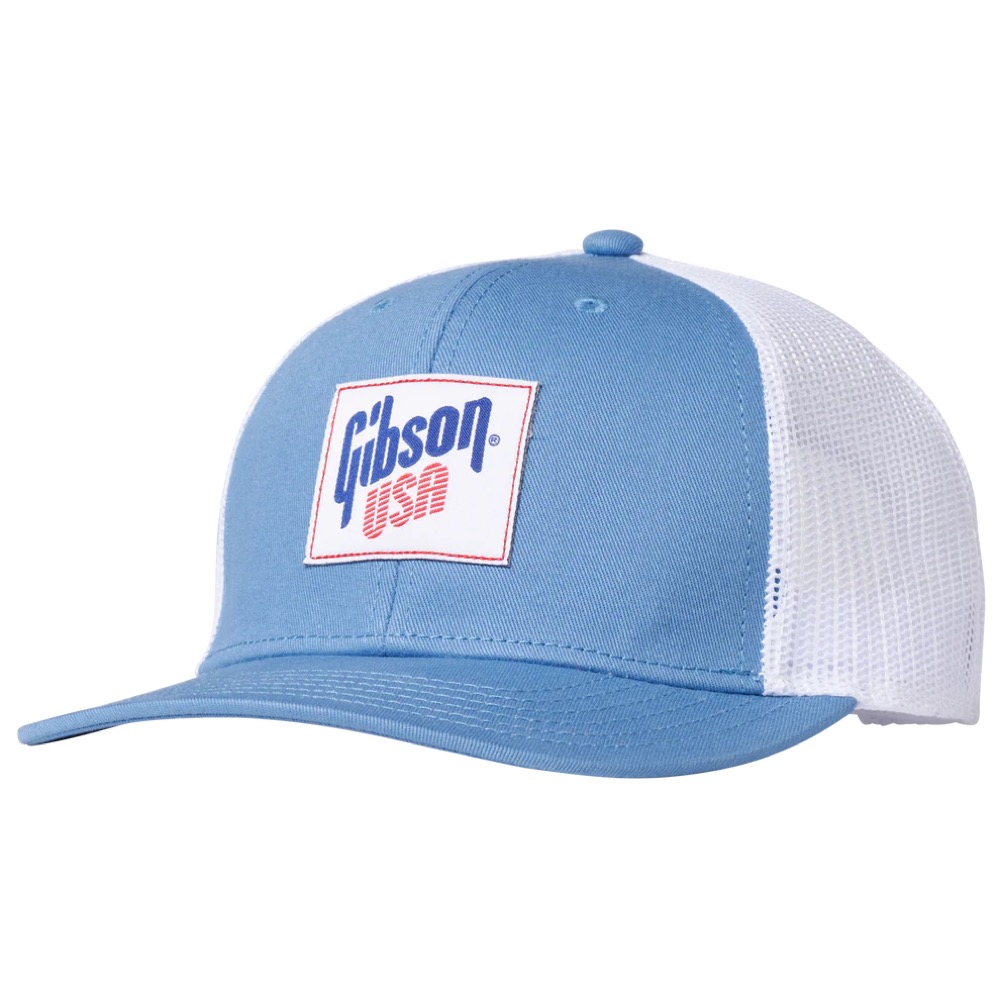 GIBSON ギブソン GA-USATRHT BLUE / WHITE GIBSON USA TRUCKER キャップ