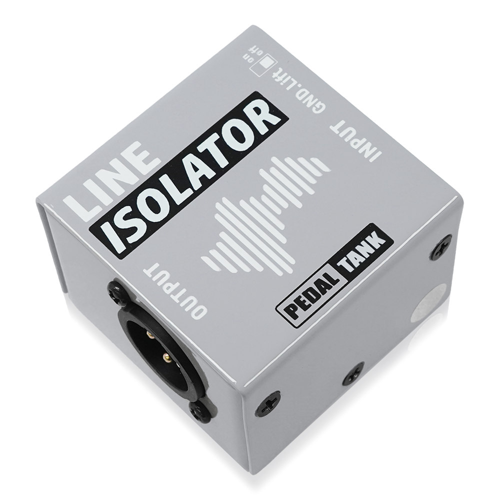 Pedal Tank ペダルタンク Line Isolator ダイレクトボックス DI アイソレーター ギターエフェクター 斜めアングル画像