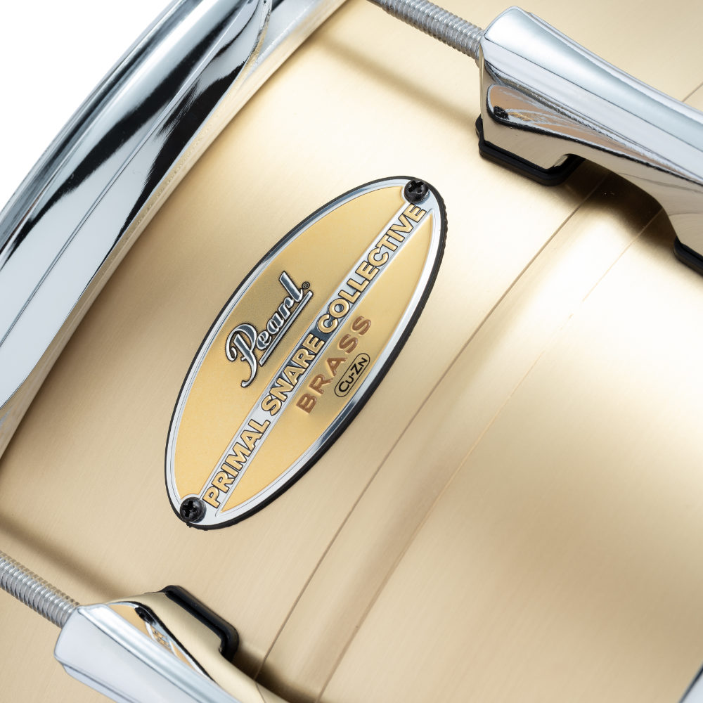 Pearl パール PSC1480B PRIMAL SNARE COLLECTIVE BRASS 14×8 Snare Drum スネアドラム ロゴ