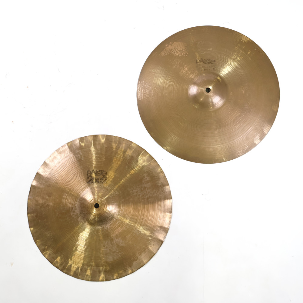 【中古】 ハイハットシンバル パイステ PAISTE 2002 Hi-Hat Pair 14インチ ペア 1970s ビンテージシンバル
