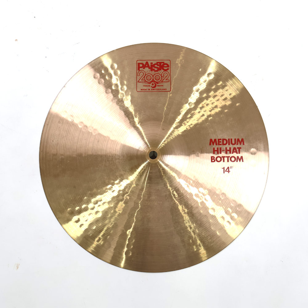 【中古】 ボトムのみ ハイハットシンバル パイステ PAISTE 2002 Medium Hi-Hat BOTTON 14インチ ハイハットシンバル ボトム