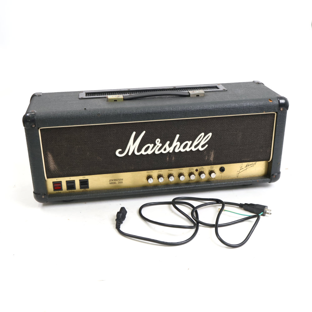 【中古】 ギターアンプヘッド Marshall MODEL 2555 JCM100/50 マーシャル ギターアンプ Xシリアル 1989年製 ブラックジュビリー Black Jubilee