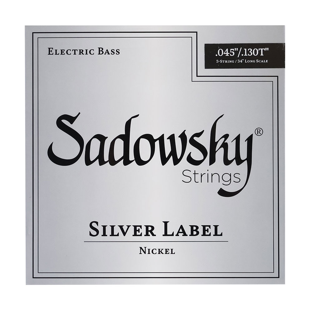 Sadowsky サドウスキー SBCN45B Nickel Silver Label ニッケル 5弦エレキベース弦 45-130