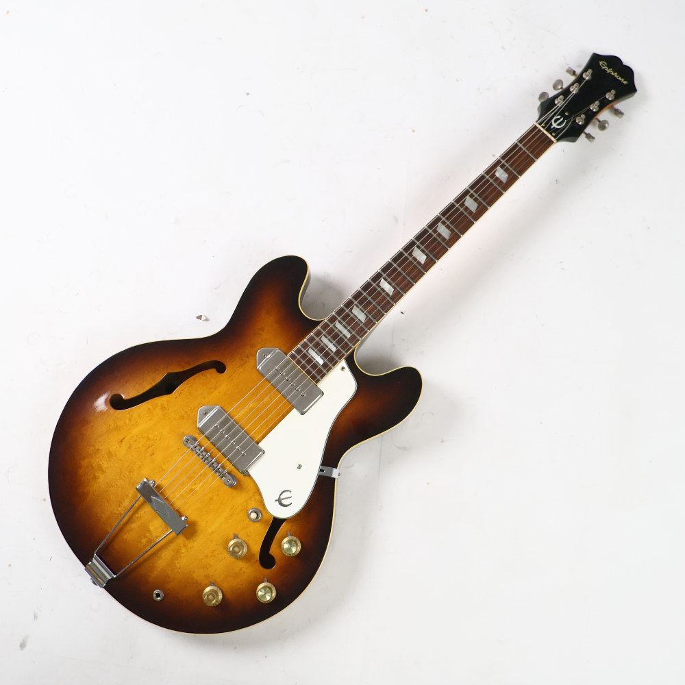 【中古】 エレキギター Epiphone Casino Blue Label Sunburst ブルーラベル 1970s Made in Japan マツモク製 エピフォン カジノ 詳細画像