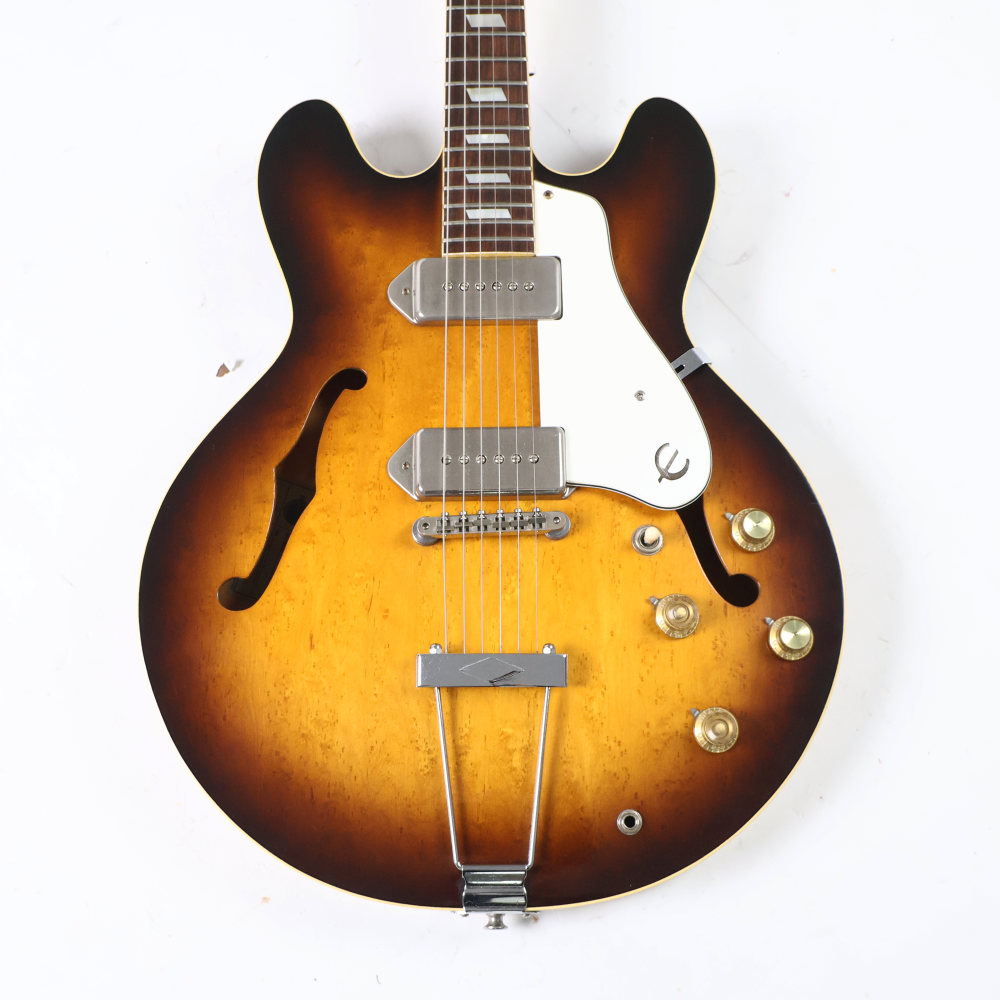【中古】 エレキギター Epiphone Casino Blue Label Sunburst ブルーラベル 1970s Made in Japan マツモク製 エピフォン カジノ 詳細画像