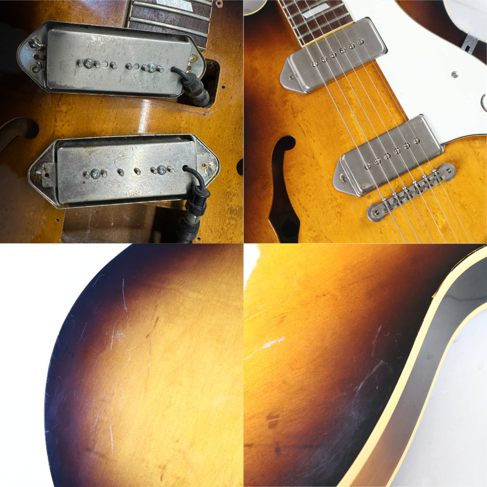 【中古】 エレキギター Epiphone Casino Blue Label Sunburst ブルーラベル 1970s Made in Japan マツモク製 エピフォン カジノ 詳細画像