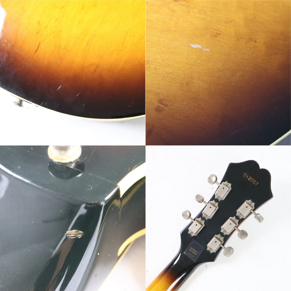 【中古】 エレキギター Epiphone Casino Blue Label Sunburst ブルーラベル 1970s Made in Japan マツモク製 エピフォン カジノ 詳細画像