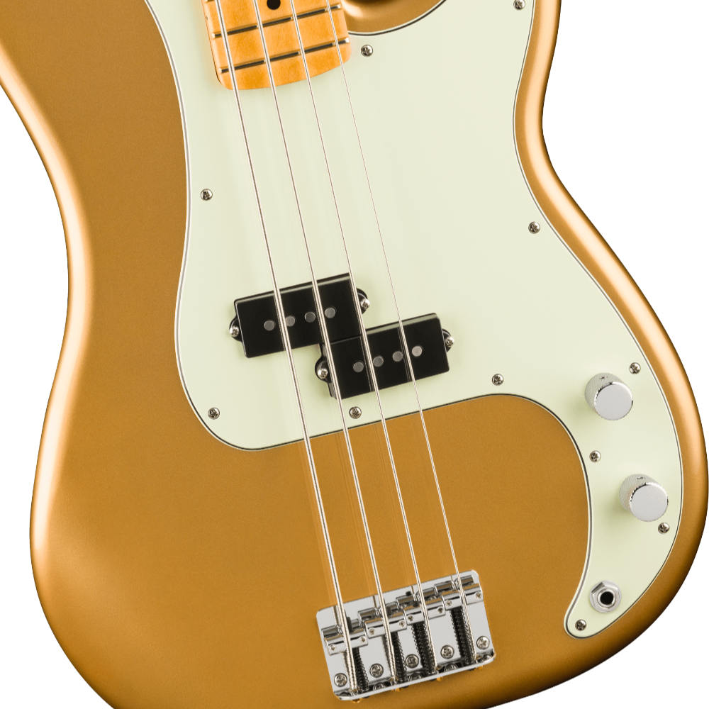 Fender フェンダー 75th Anniversary Player II Precision Bass MN Aztec Gold エレキベース プレシジョンベース ボディアップ画像