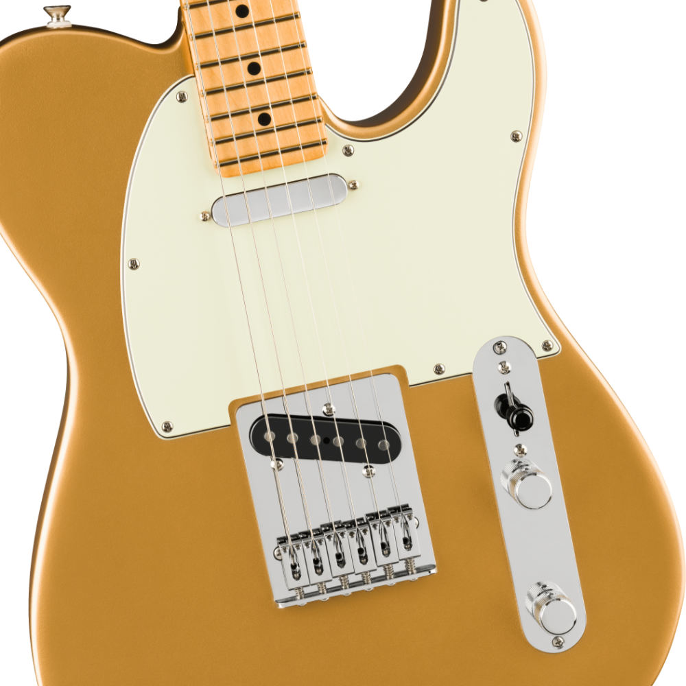 Fender フェンダー 75th Anniversary Player II Telecaster MN Aztec Gold エレキギター テレキャスター ボディアップ画像
